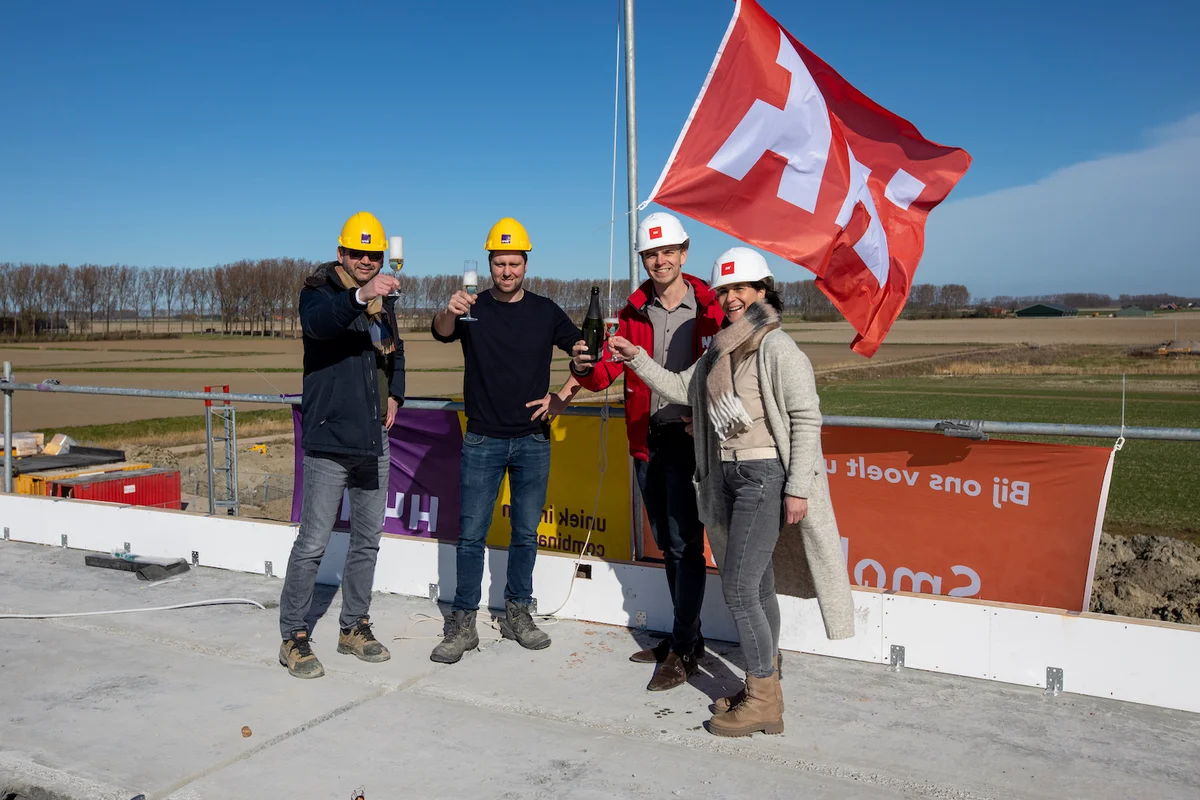 Hoogste punt hoek- en tussenwoningen Arce Novum bereikt