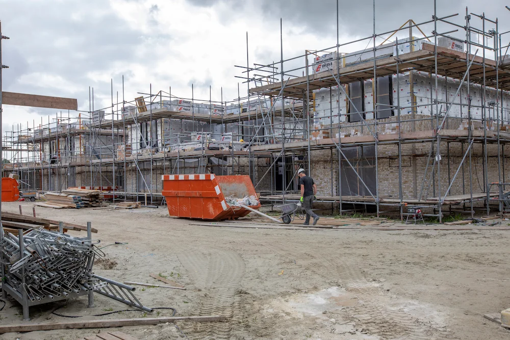 Bouw van Frisiusschans in volle gang
